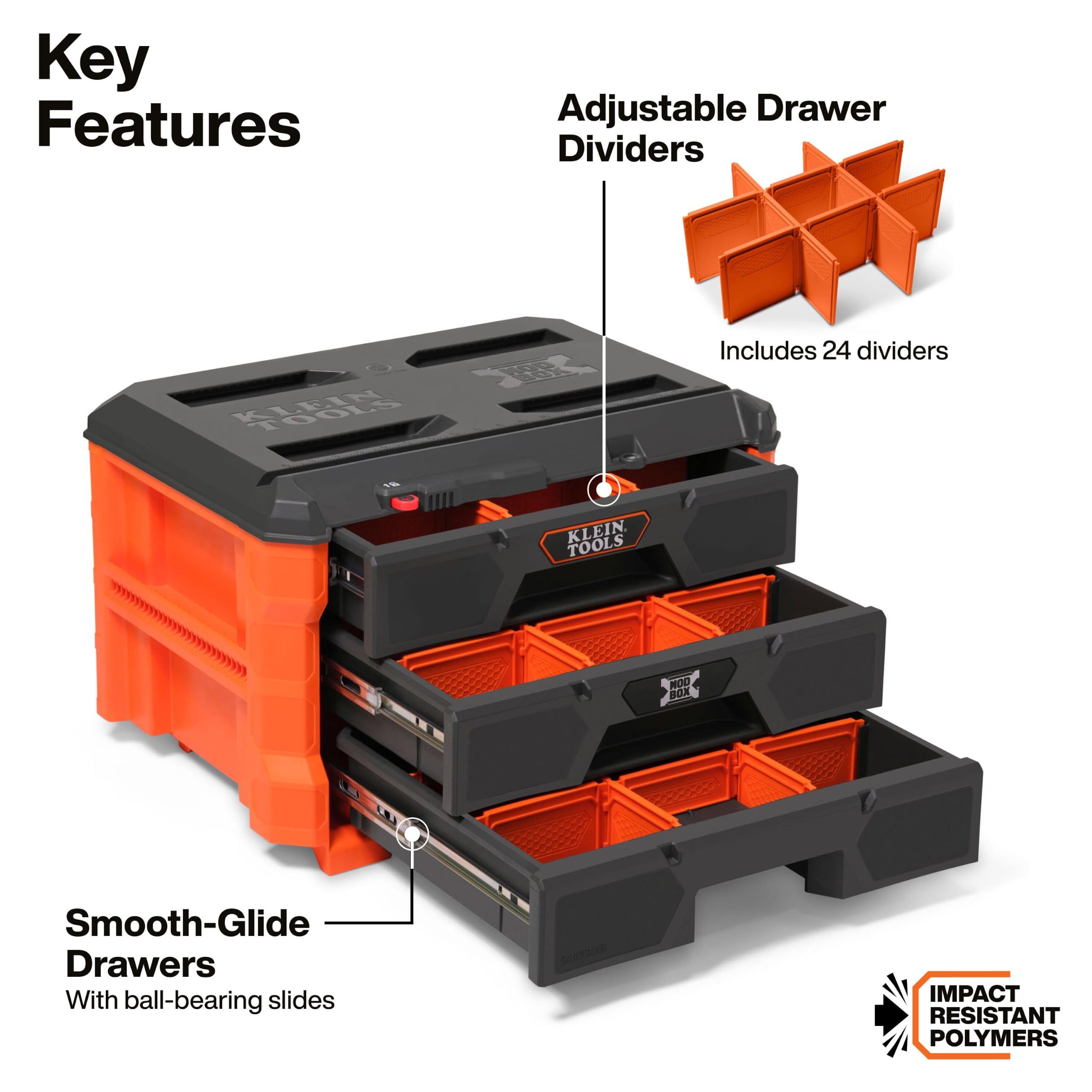 Amazon.com: Klein Tools 54823MB MODbox 3-Drawer Tool Box Organizer